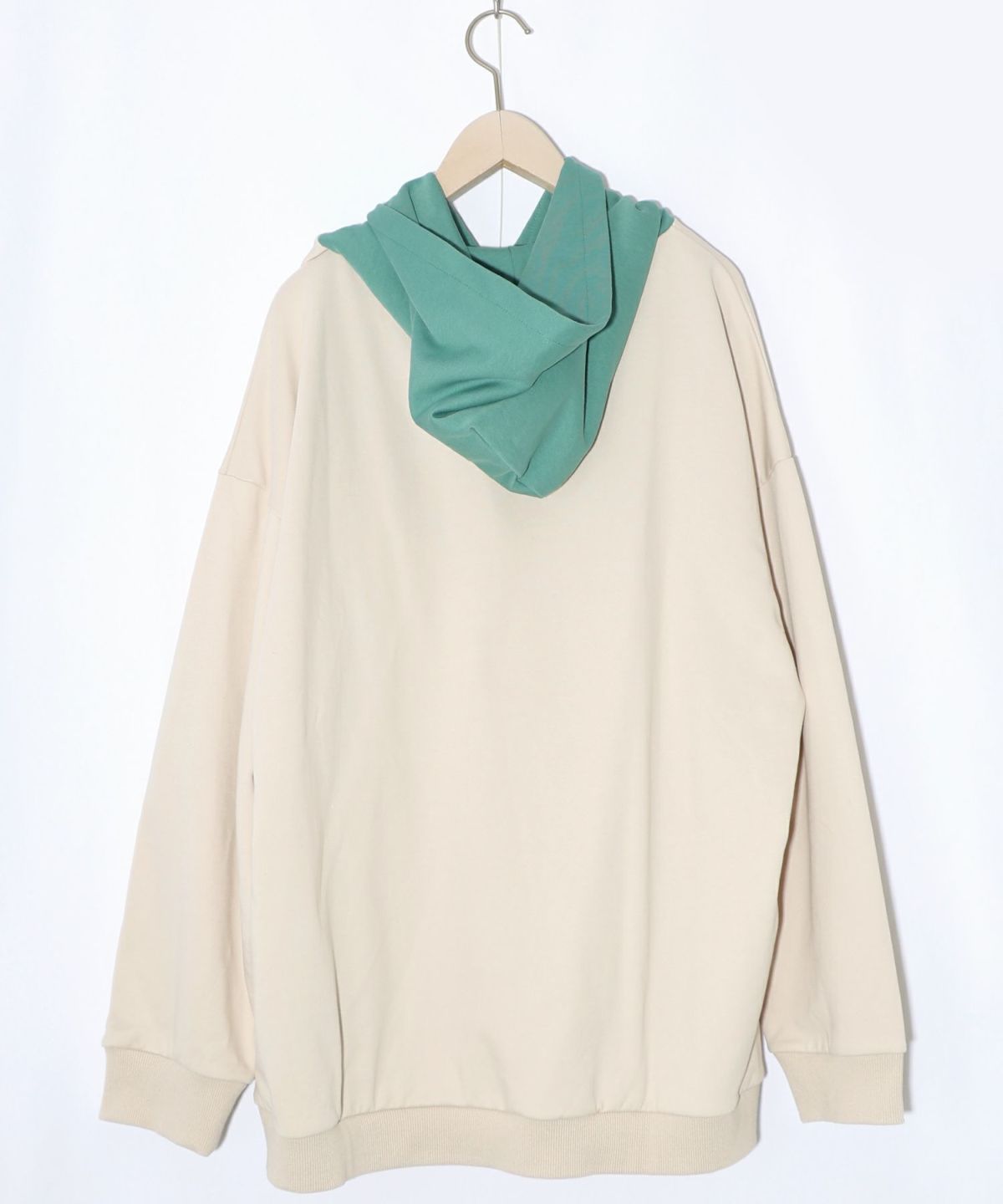 ぐうたらの極み こたつクマフード付きプルオーバー-10