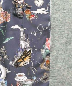 アンティーク柄 3素材切替ロングカーディガン-12