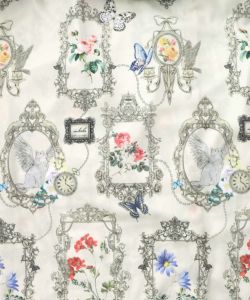 ヴィンテージ風額縁柄シャツワンピース-10