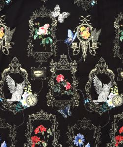 ヴィンテージ風額縁柄シャツワンピース-12