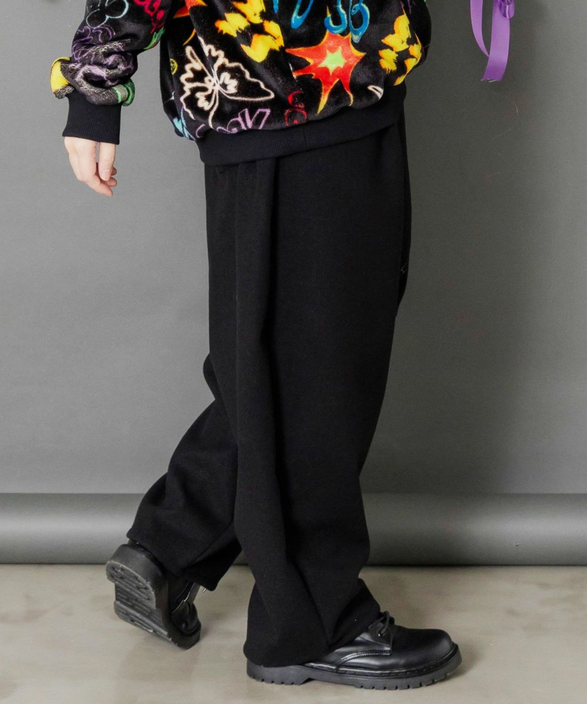 POP刺繍起毛あったかパンツ-4
