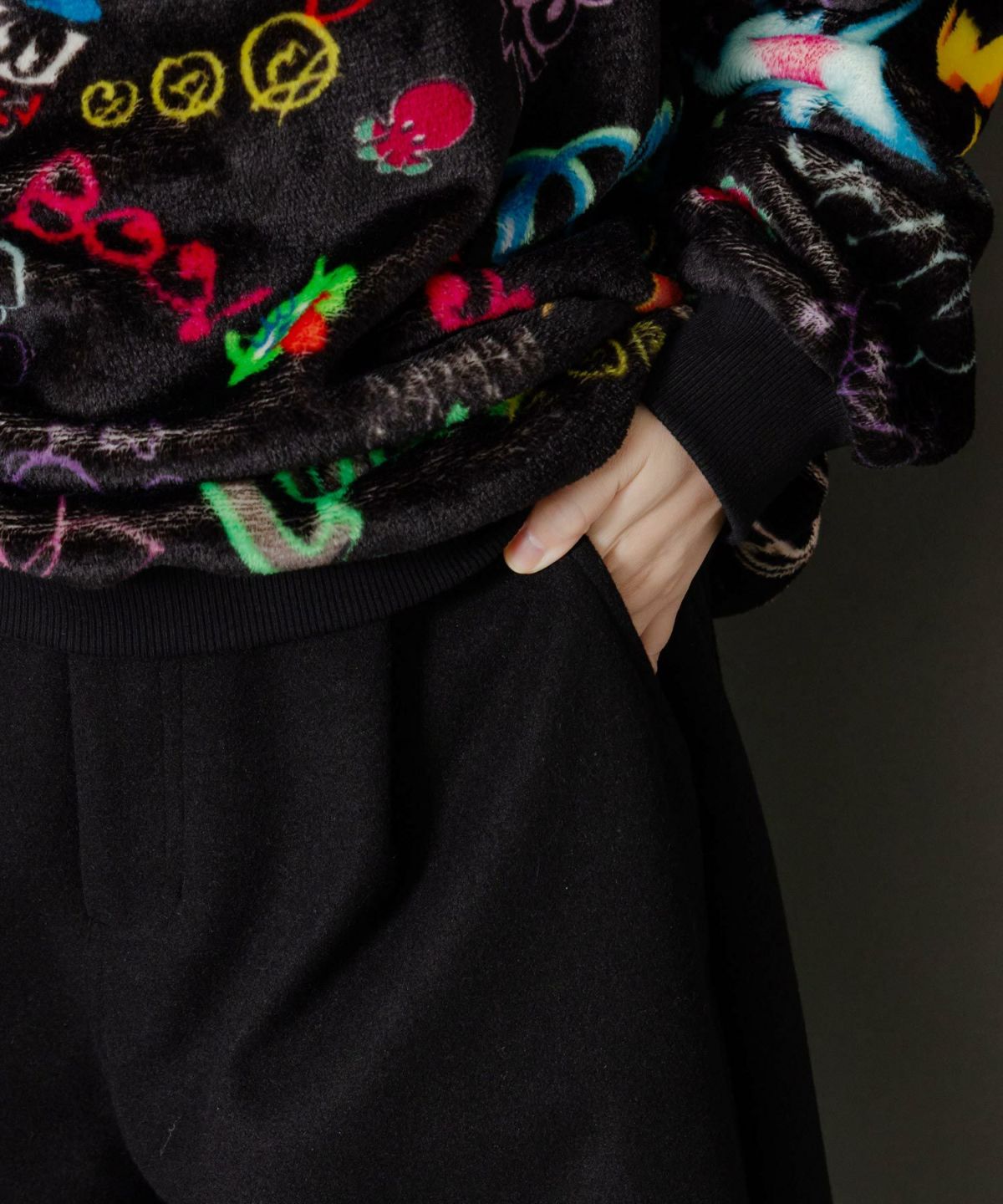 POP刺繍起毛あったかパンツ-7