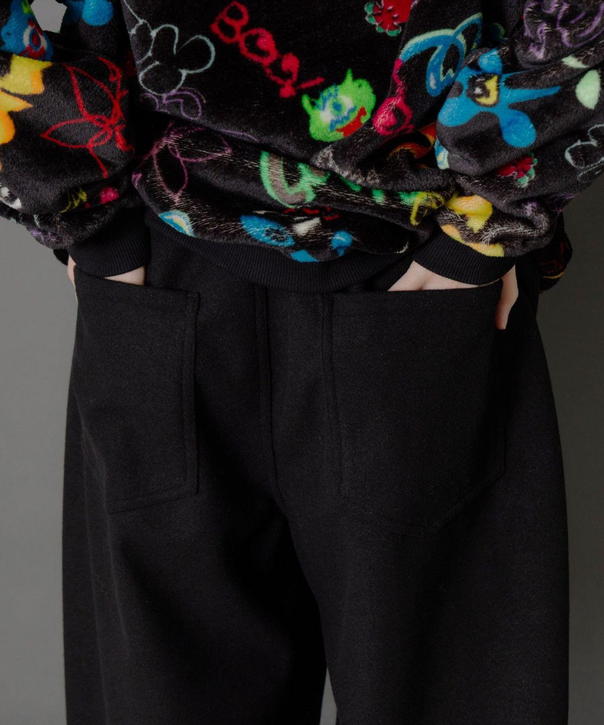 POP刺繍起毛あったかパンツ-8