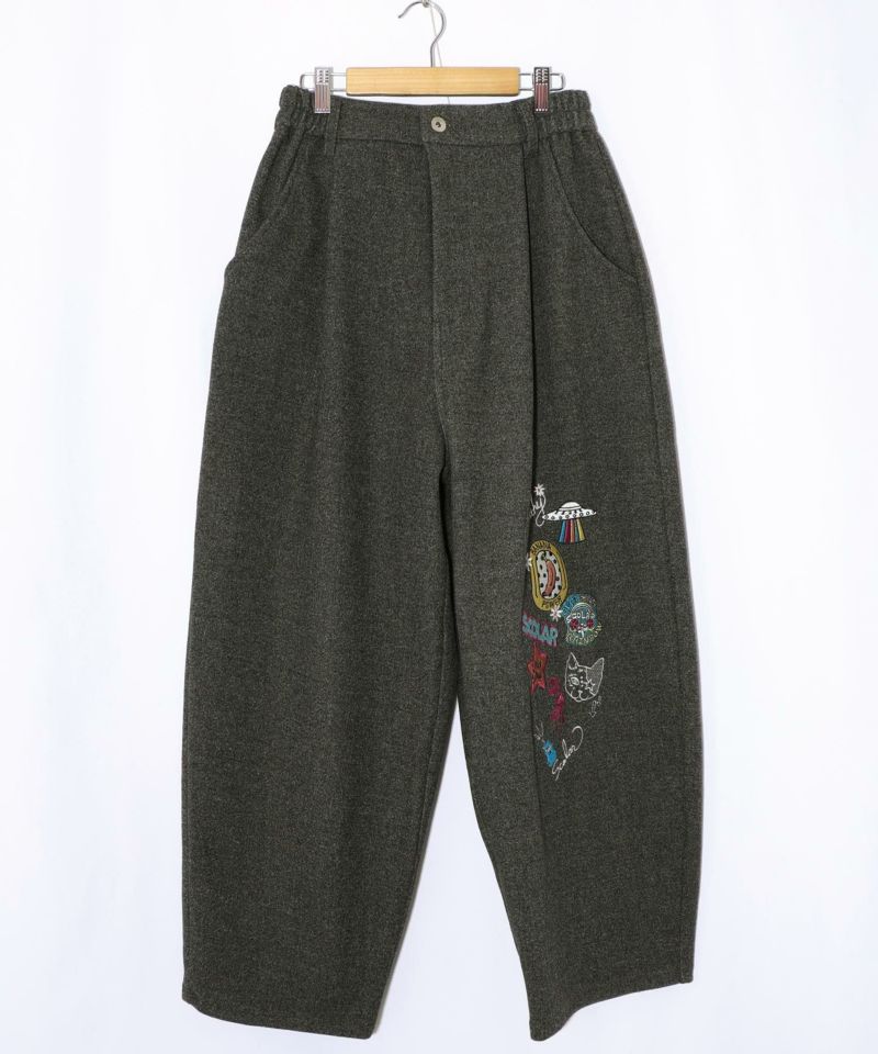 POP刺繍起毛あったかパンツ-9