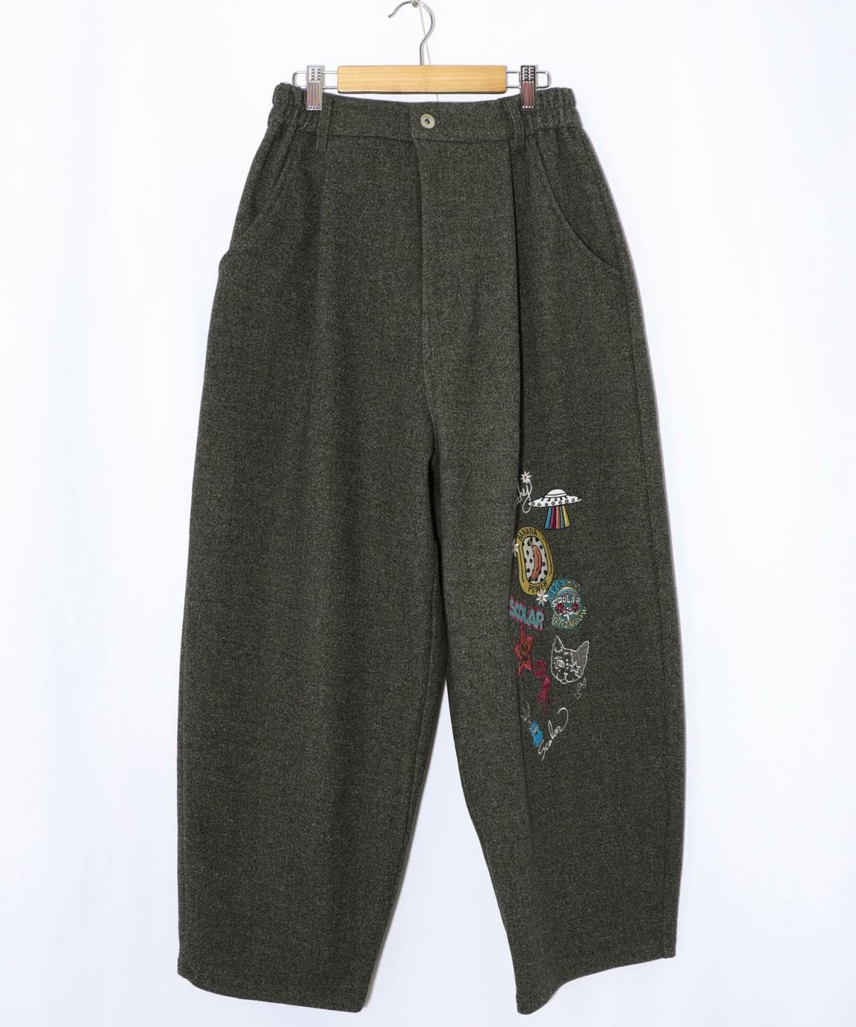 POP刺繍起毛あったかパンツ-9