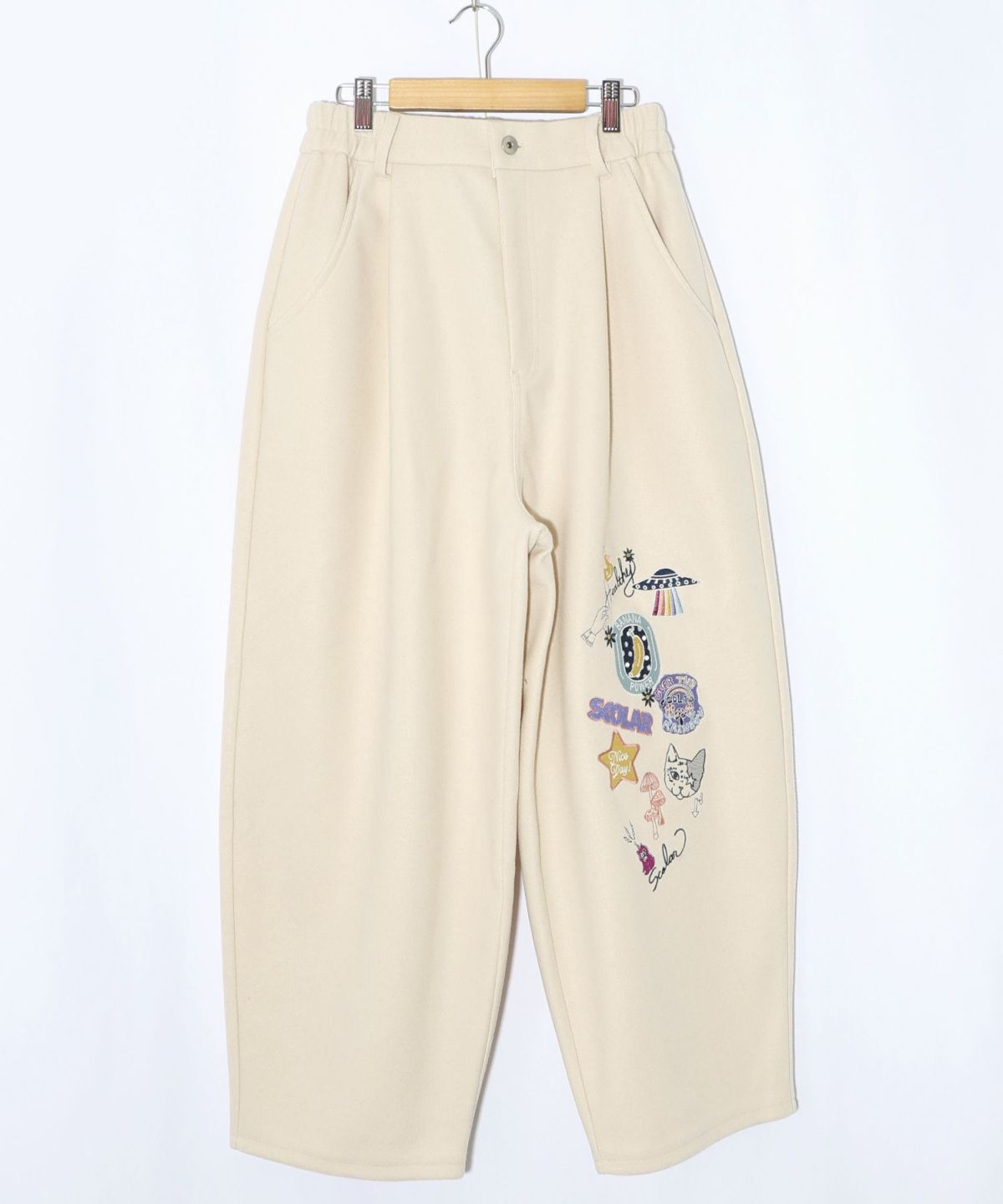 POP刺繍起毛あったかパンツ-11