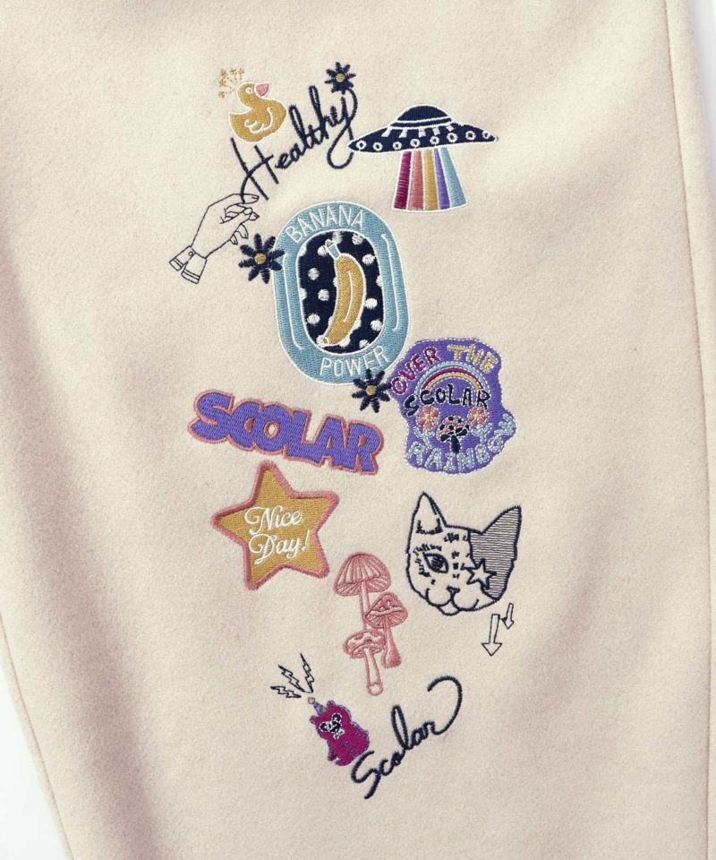 POP刺繍起毛あったかパンツ-12