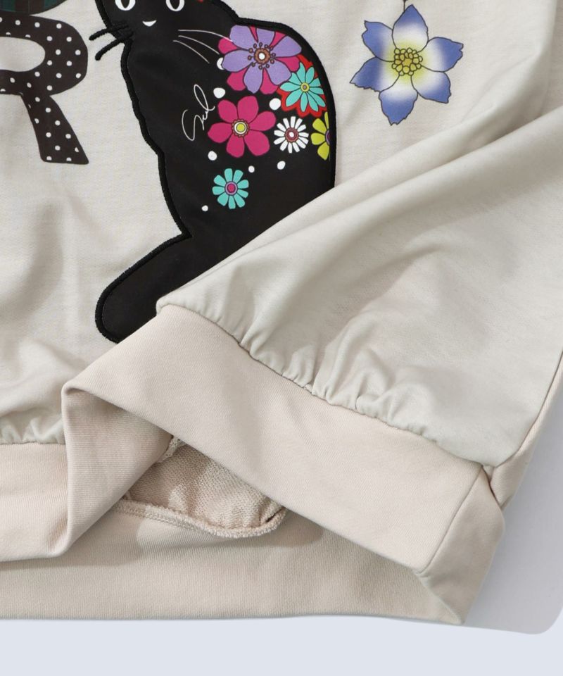 スカラーガーランド柄裏毛チュニック-15