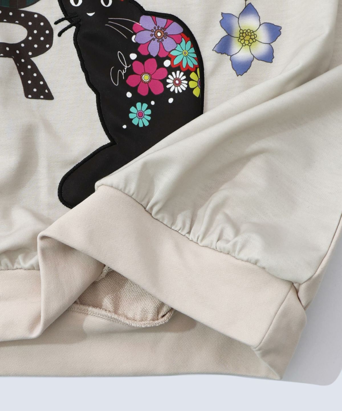 スカラーガーランド柄裏毛チュニック-15