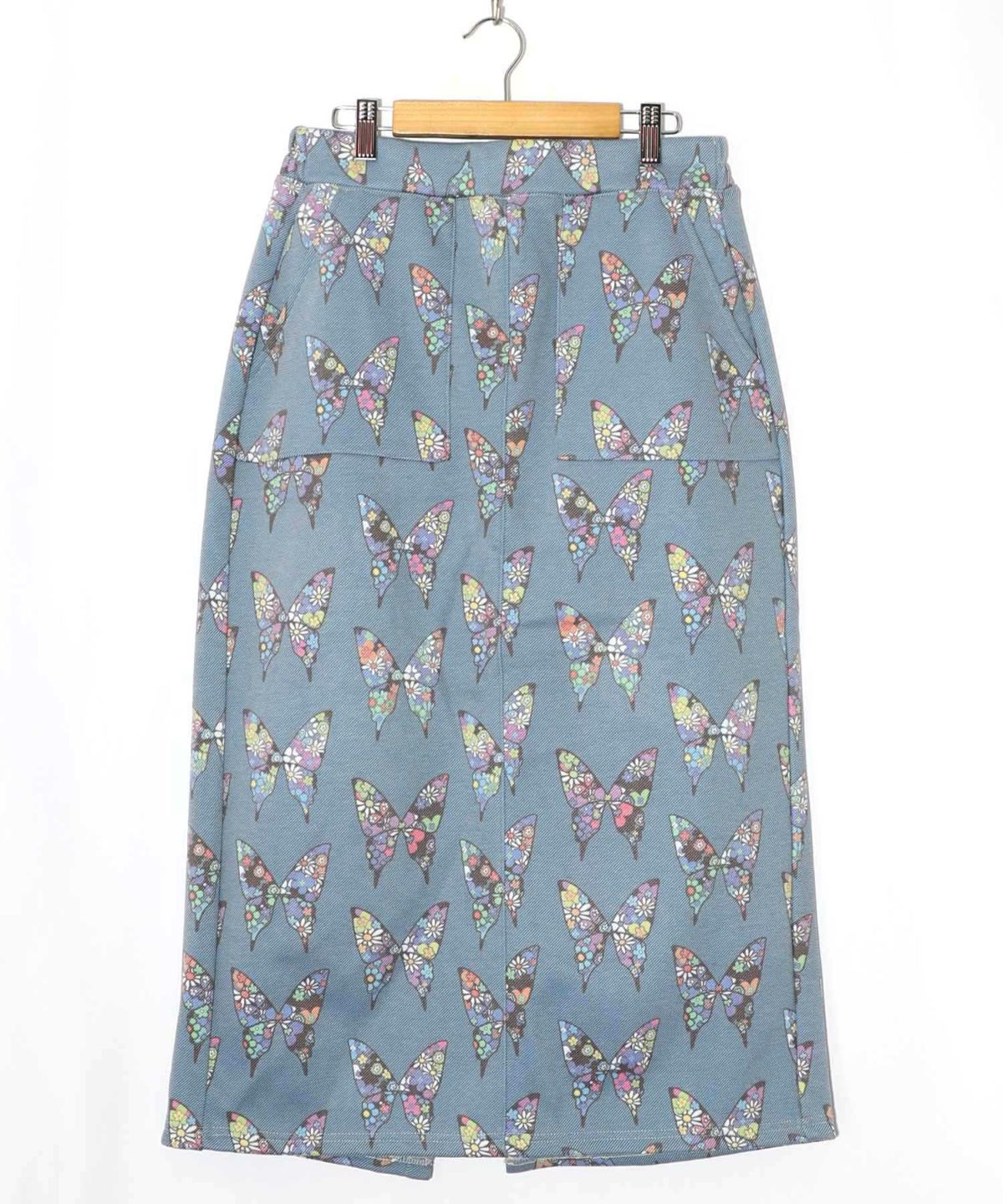 アニマルor蝶柄 裏ボアあったかスカート-17