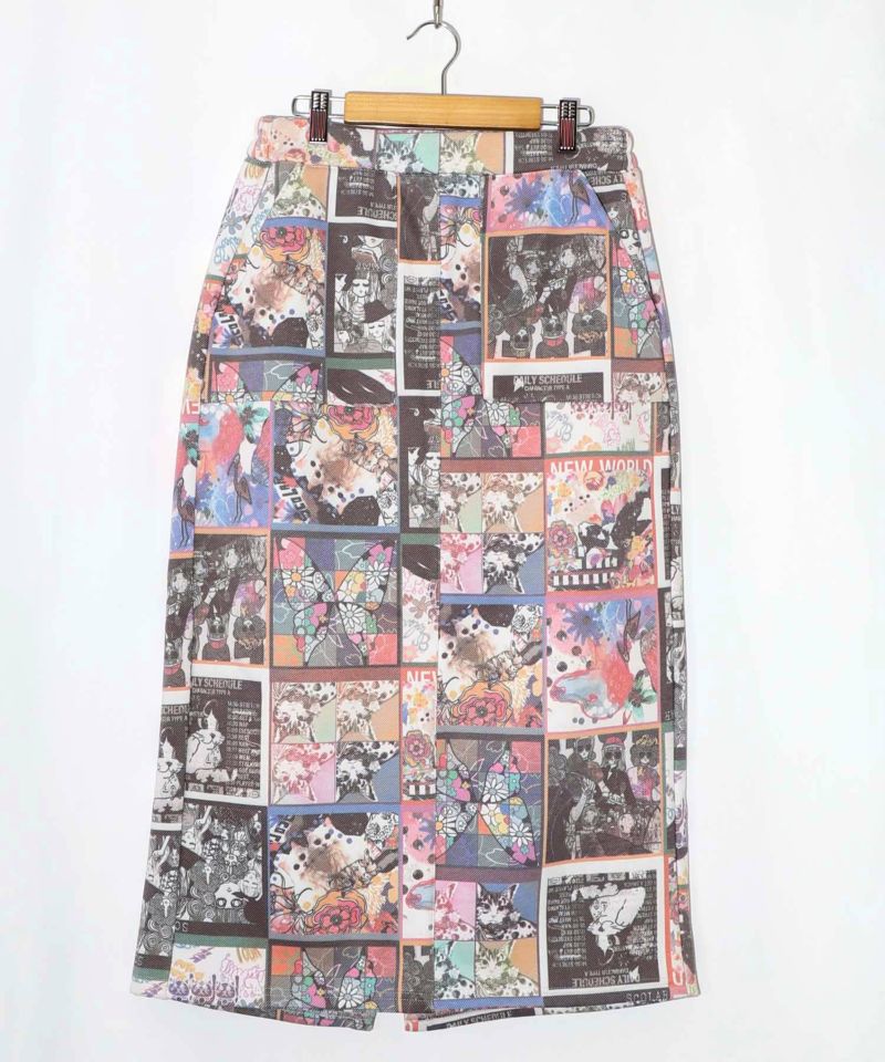 アニマルor蝶柄 裏ボアあったかスカート-19