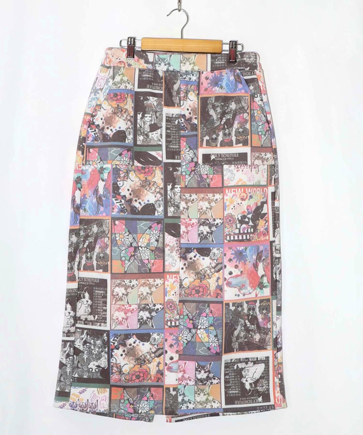 アニマルor蝶柄 裏ボアあったかスカート-19