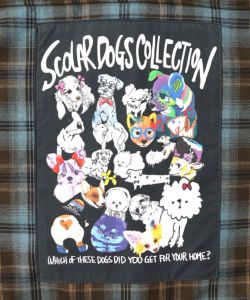 わんコレ柄ネルチェック×ボアシャツアウター-15