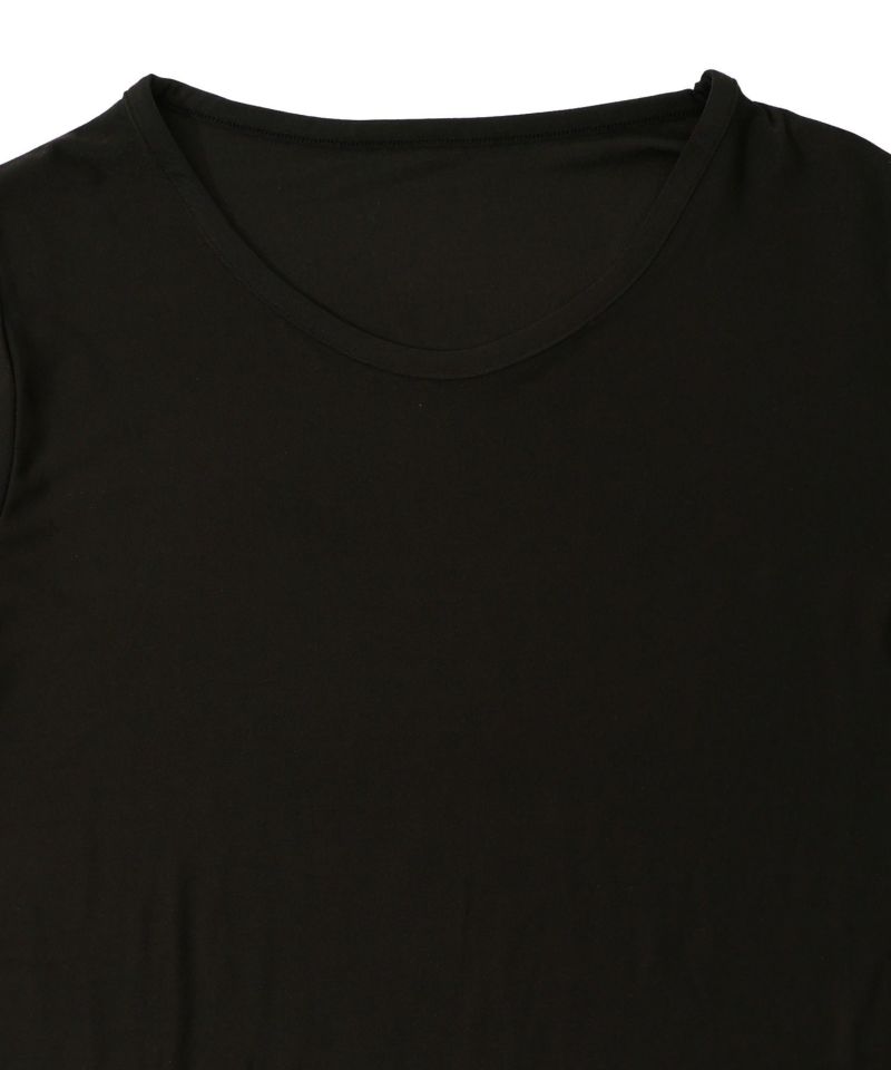 ネコ・ラビル・蝶刺繍 裏起毛スムースインナー-11