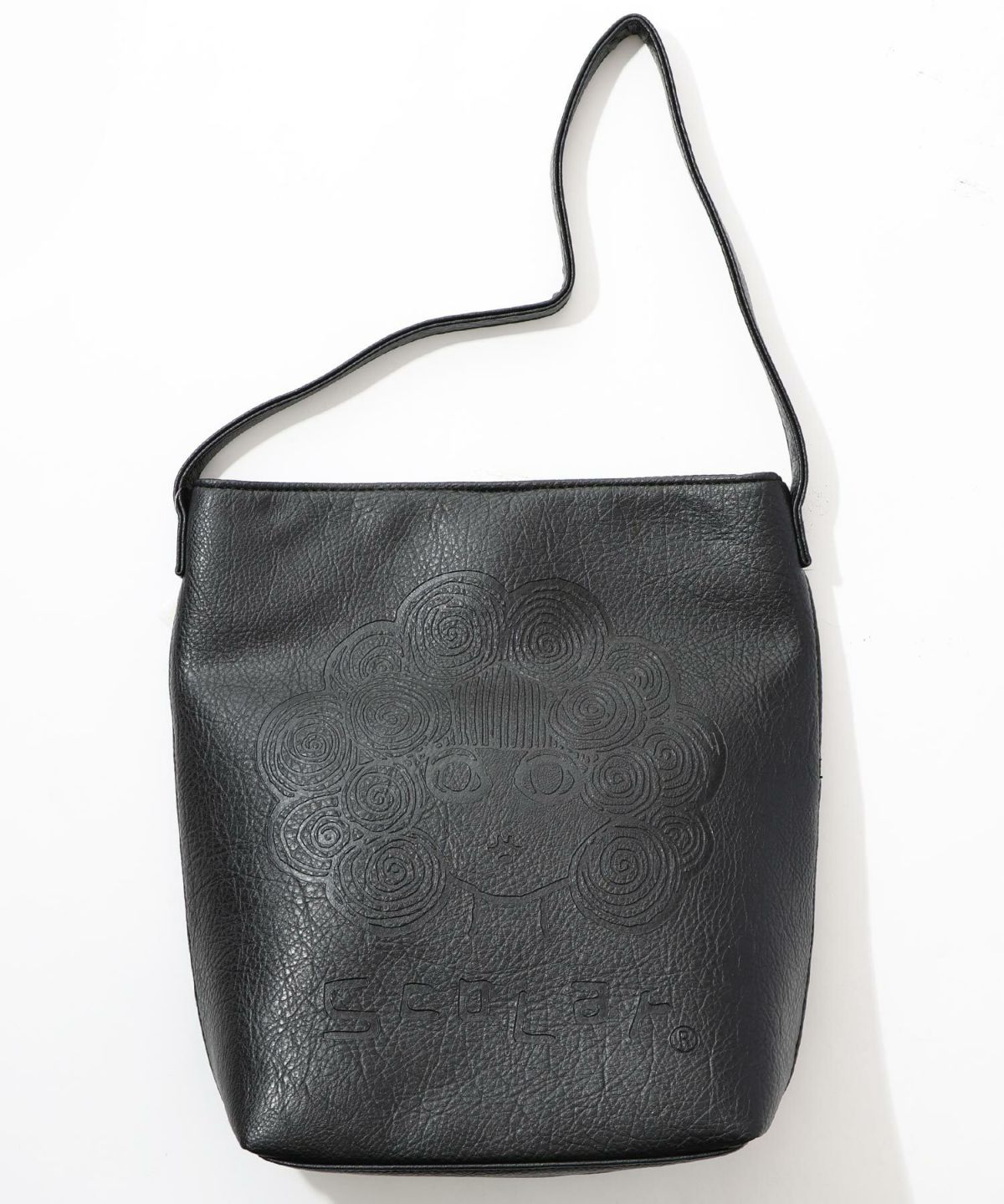 スカラーちゃん型押し合皮ショルダーバッグ-7