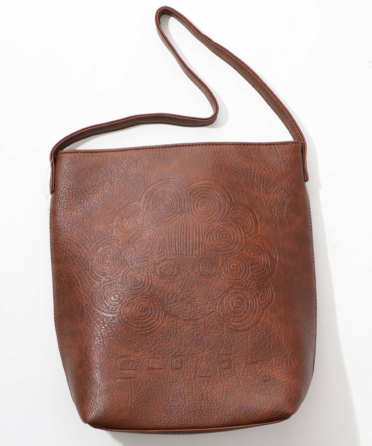 スカラーちゃん型押し合皮ショルダーバッグ-11