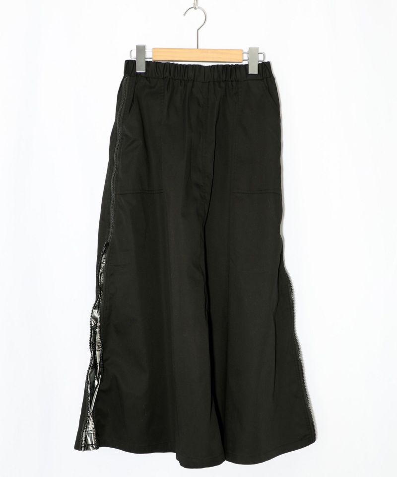 無地×動物たちの肖像柄 4wayツイルスカート-8