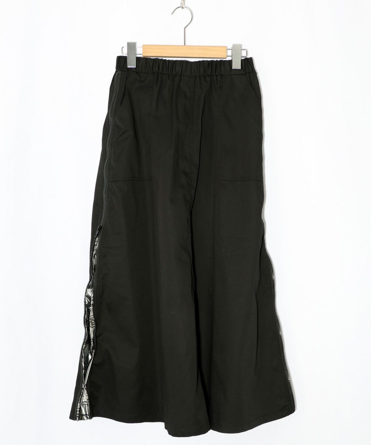 無地×動物たちの肖像柄 4wayツイルスカート-8