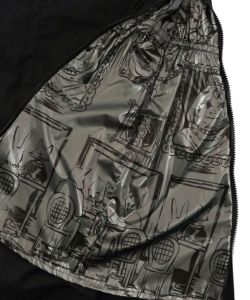 無地×動物たちの肖像柄 4wayツイルスカート-10