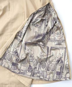 無地×動物たちの肖像柄 4wayツイルスカート-16