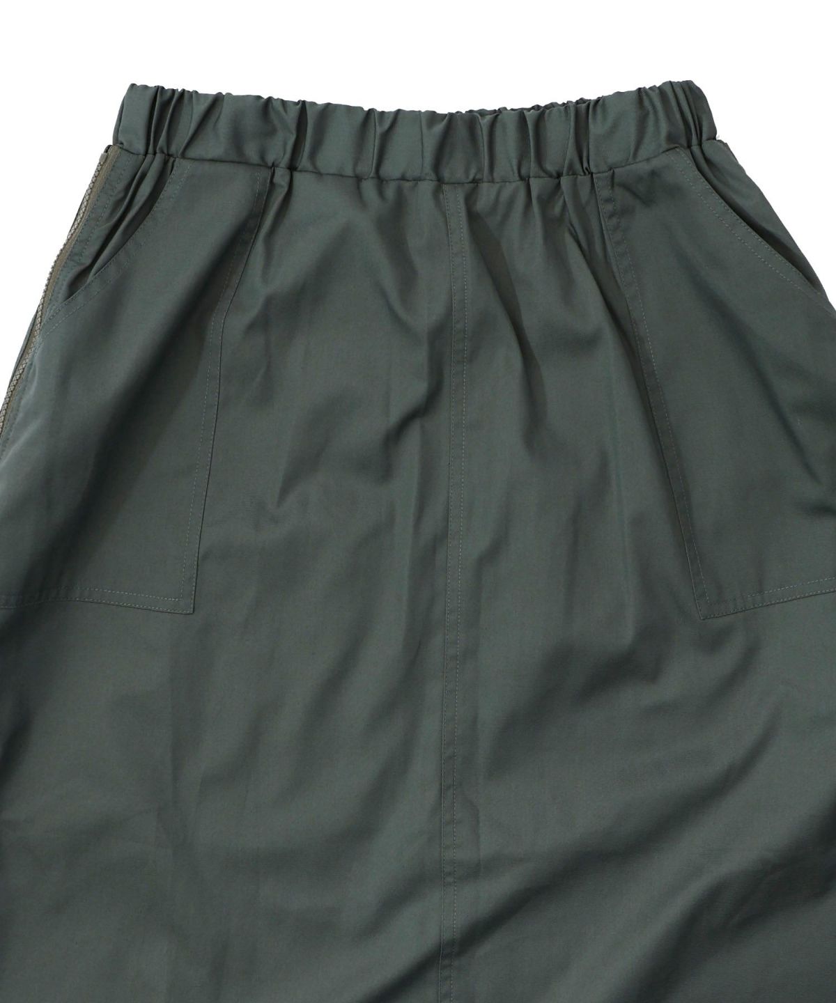 無地×動物たちの肖像柄 4wayツイルスカート-17