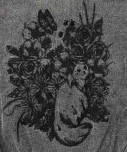 161614：ヴィンテージ風ネコ刺繍デニムジャケットの通販-ScoLar