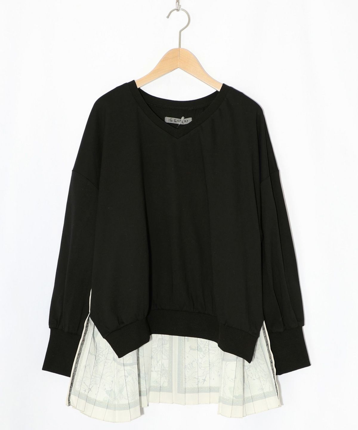 星座×ステンドグラス柄プリーツ切替プルオーバー-8