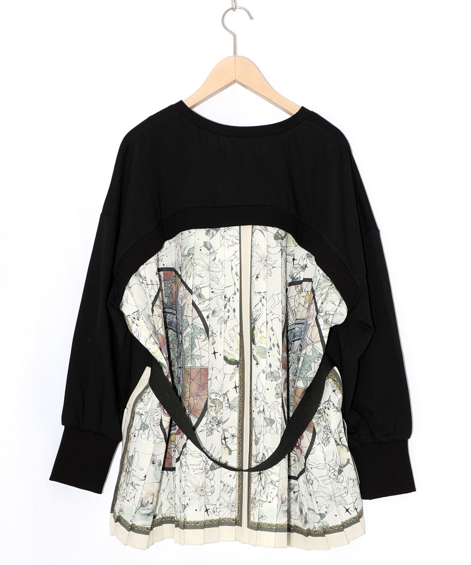 星座×ステンドグラス柄プリーツ切替プルオーバー-9