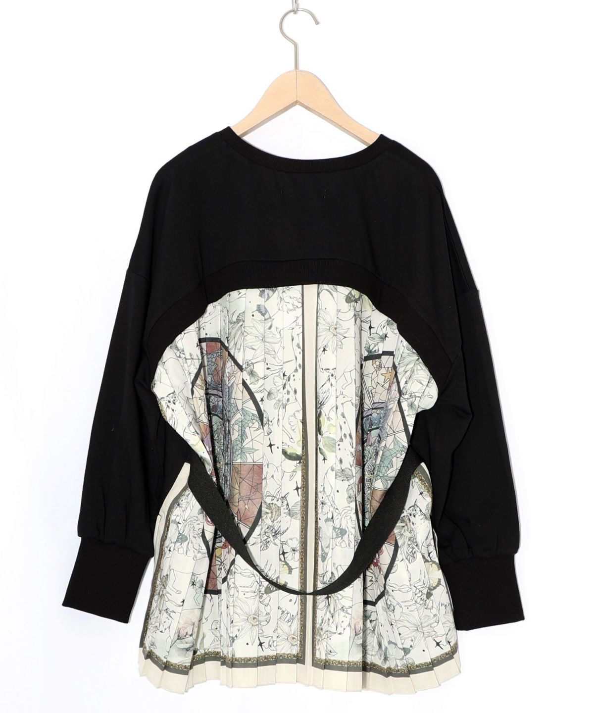 星座×ステンドグラス柄プリーツ切替プルオーバー-9