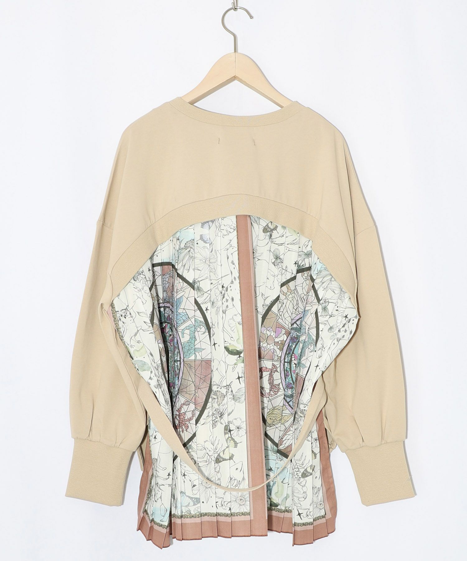 星座×ステンドグラス柄プリーツ切替プルオーバー-15