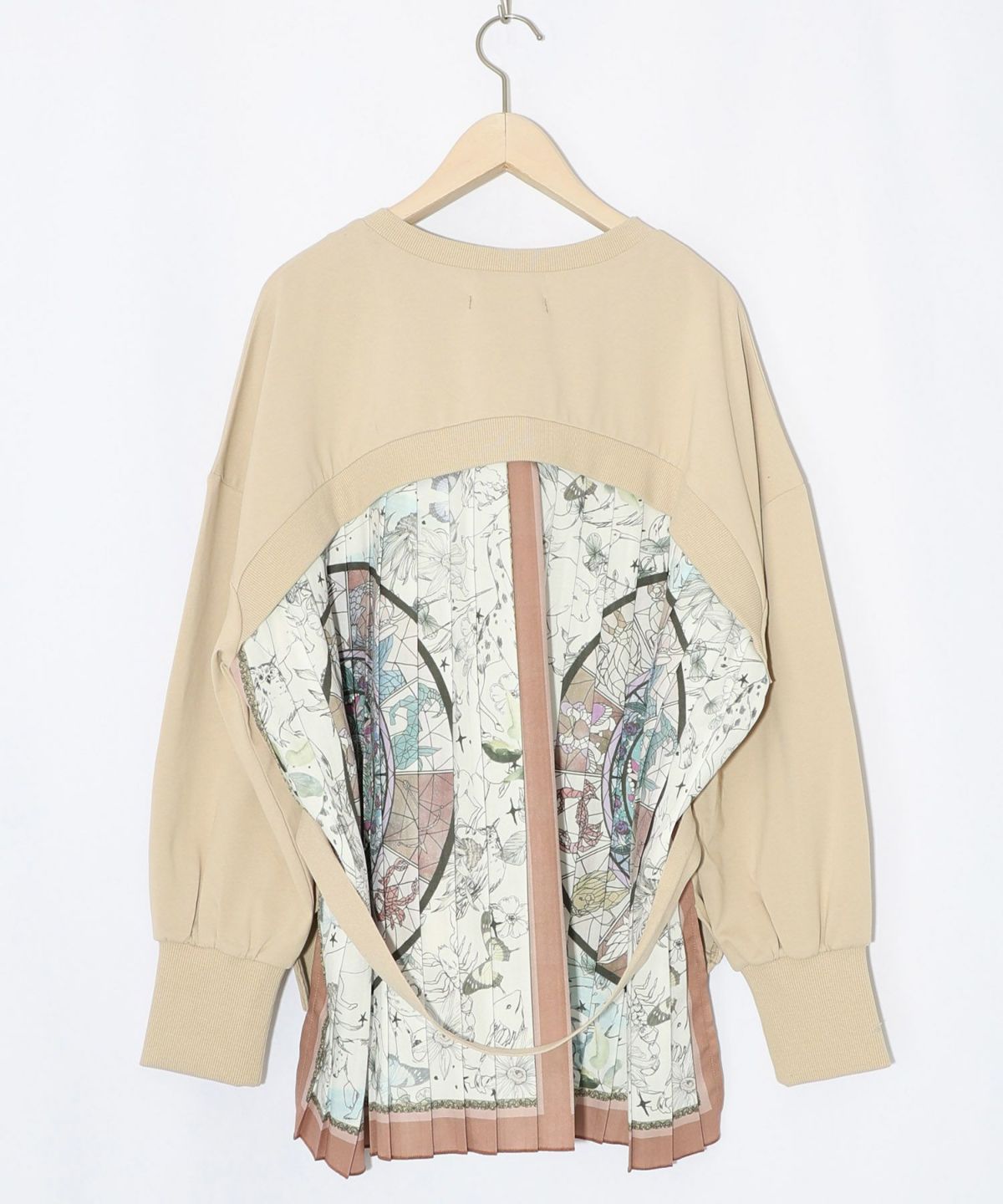 星座×ステンドグラス柄プリーツ切替プルオーバー-15