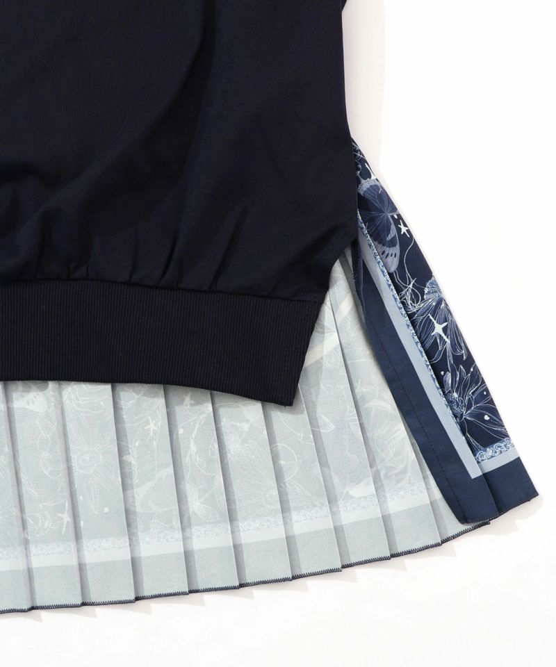 星座×ステンドグラス柄プリーツ切替プルオーバー-19