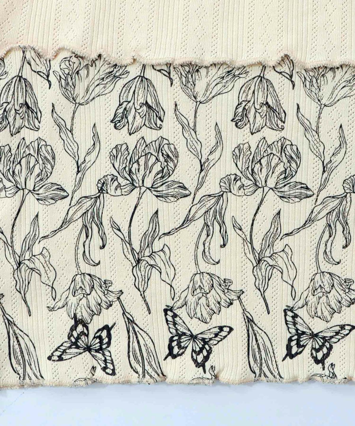 花蝶刺繍テレコ素材メロウ入りインナー-11