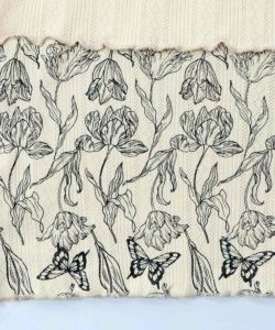 花蝶刺繍テレコ素材メロウ入りインナー-11