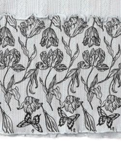 花蝶刺繍テレコ素材メロウ入りインナー-15