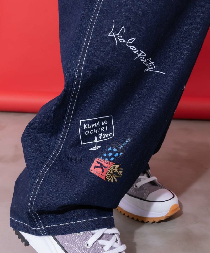 らくがき風ワッペンベルト付きパンツ-8