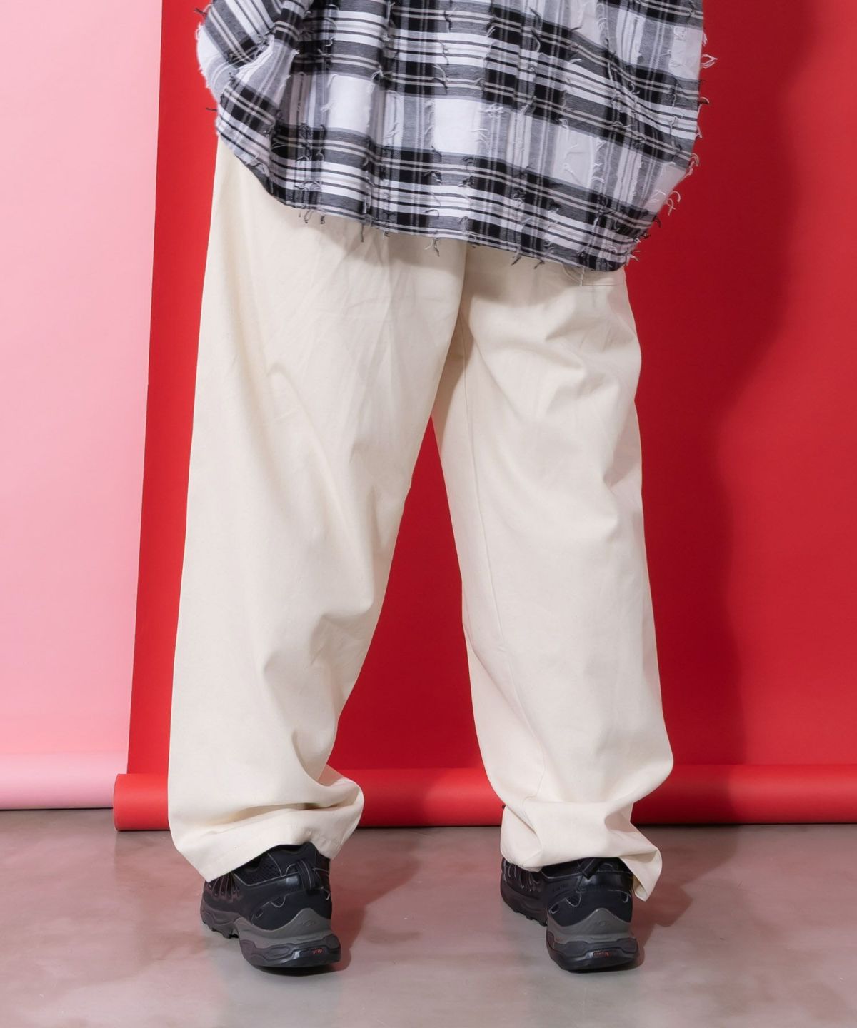 らくがき風ワッペンベルト付きパンツ-14