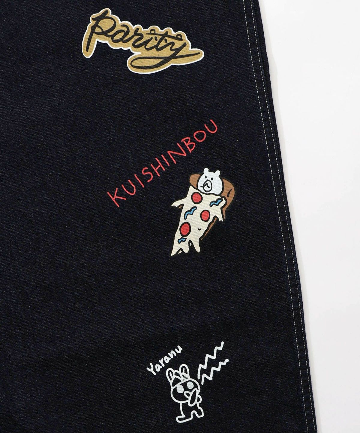 らくがき風ワッペンベルト付きパンツ-21