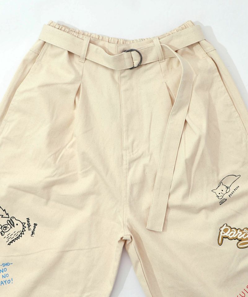らくがき風ワッペンベルト付きパンツ-22