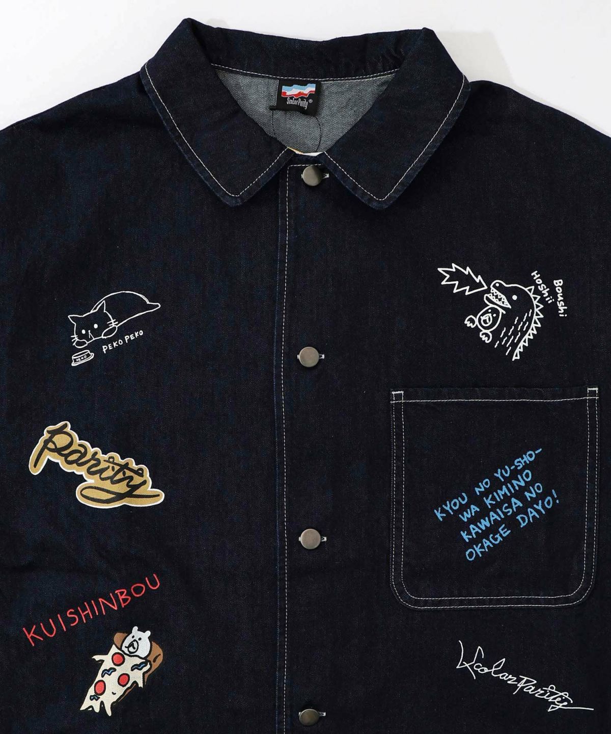 らくがき風ワッペンシャツジャケット-22
