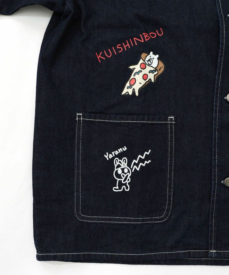 らくがき風ワッペンシャツジャケット-25