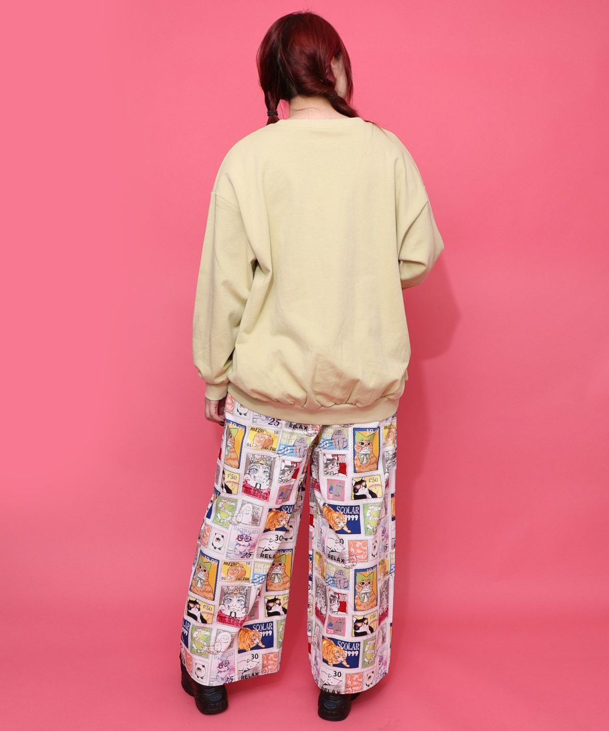 スカラールーム柄裏毛プルオーバー-6