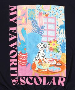 スカラールーム柄裏毛プルオーバー-14