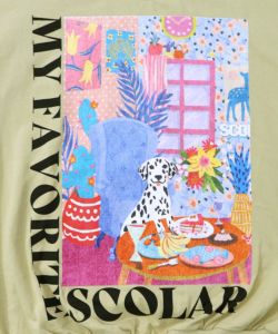 スカラールーム柄裏毛プルオーバー-16