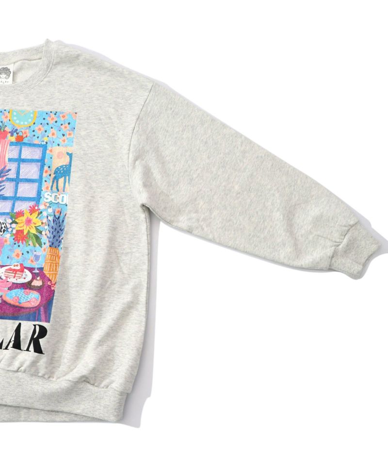 スカラールーム柄裏毛プルオーバー-18