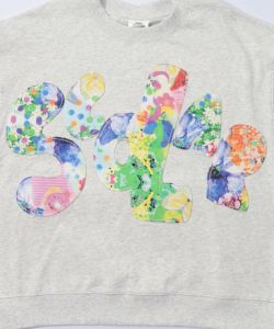 スカラー総柄ロゴアップリケ裏毛プルオーバー-10