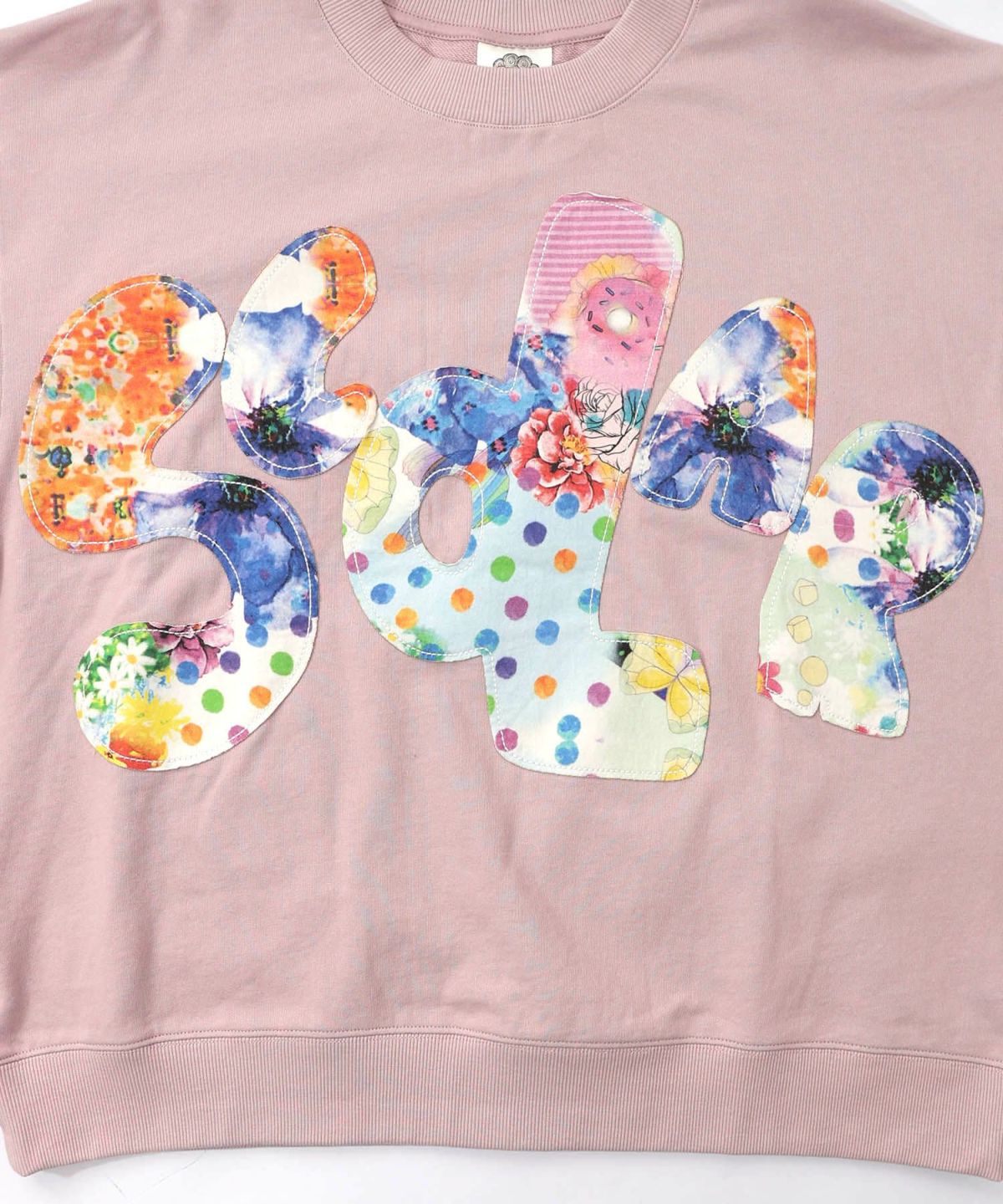 スカラー総柄ロゴアップリケ裏毛プルオーバー-12