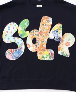 スカラー総柄ロゴアップリケ裏毛プルオーバー-15