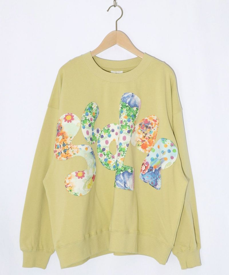 スカラー総柄ロゴアップリケ裏毛プルオーバー-16