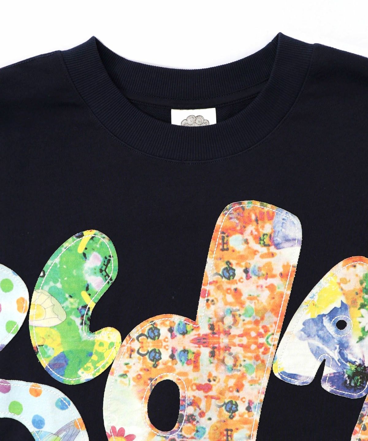 スカラー総柄ロゴアップリケ裏毛プルオーバー-18